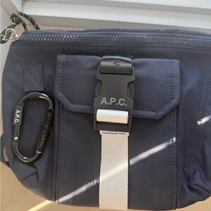 A.P.C. Navy Belt Bag